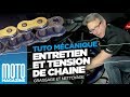 Entretien et graissage de sa chaine moto - Tuto mécanique