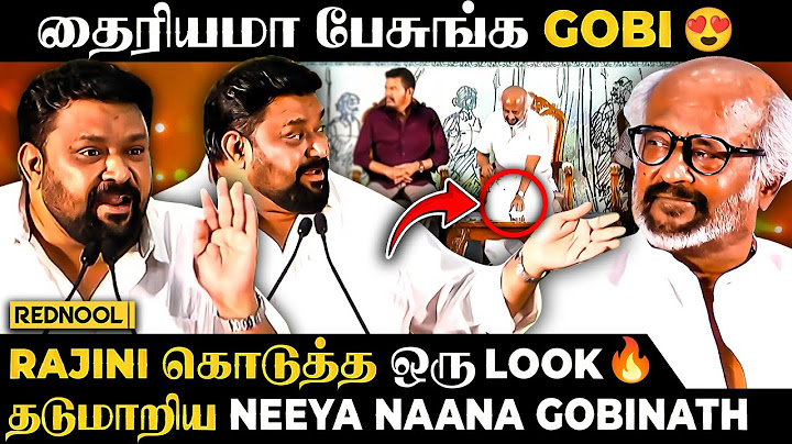 "Rajini Sir பாக்காதீங்க பதட்டமா இருக்கு" 🤣 Neeya Naana Gobinath-ஏ திணறிய தருணம்|Sema Moment Captured
