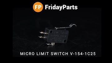 Micro Limit Switch V-154-1C25 With Curved Tip Lever 15A 125/250VAC for Omron