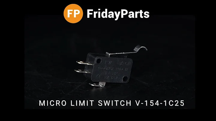 Micro Limit Switch V-154-1C25 With Curved Tip Lever 15A 125/250VAC for Omron