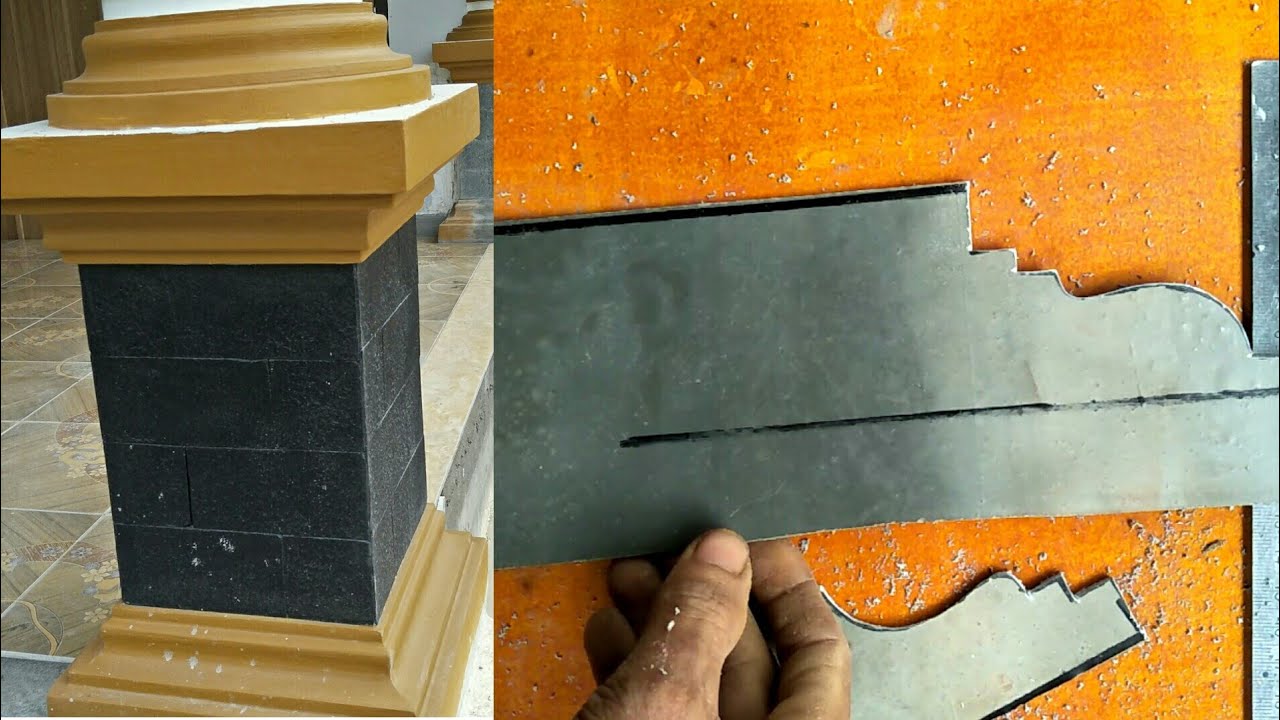 Cara membuat cetakan mal profil beton dari pipa pralon 