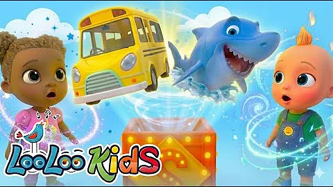 Magic Box Surprises! Baby Shark, Johny Johny Yes Papa & Wheels on the Bus - Kids Songs - LooLoo Kids