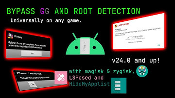 Bypass GameGuardian and root detection universally.