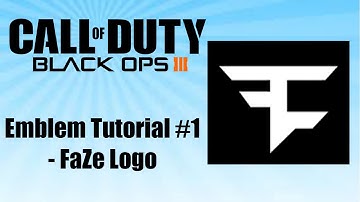 Black Ops 3 Emblem Tutorial #1 - FaZe Logo