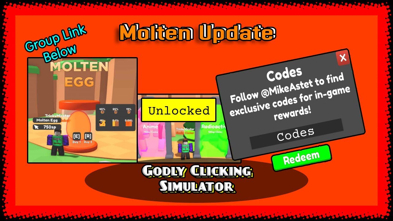 update-11-molten-egg-godly-clicking-simulator-roblox-youtube