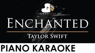 Taylor Swift - Enchanted - Piano Karaoke Instrumental Cover with Lyrics