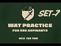 🪖 SSB WAT Practice Set-1 | Word Association Test | Practice & Improve Your Psychology Test Skills