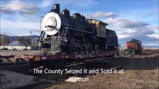 Steam Engine Loaded on Flat Car to get shipped to Ohio @riversvic