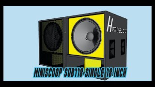 SKEMA[PLAN] BOX SPEAKER MINISCOOP SUB118 SINGLE 18 INCH cocok buat sub dangdut