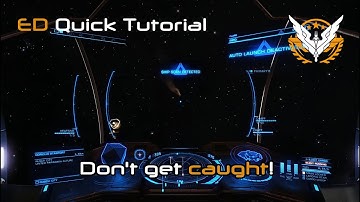 Elite Dangerous | Quick Tutorial - Evade ship scans when transporting illegal goods/passengers