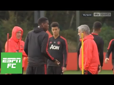 Jose Mourinho and Paul Pogba strange confrontation in training: Was it staged? | ESPN FC