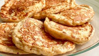 Cool recipe for apple pancakes with yogurt! sugar free flour free