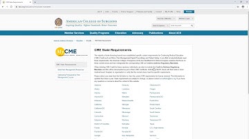MyCME: State CME Requirements