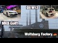 We Toured The Wolfsburg Volkswagen Factory! MK8 Golf & GTI W12 Walk Around!