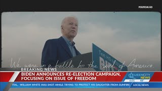 President Joe Biden announces 2024 reelection bid