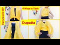 Style Dupatta as Top/Shrug | Easy DIY Dupatta Hacks