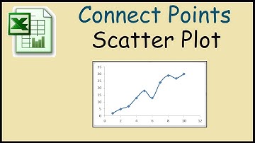 How to join the points on a scatter plot Excel