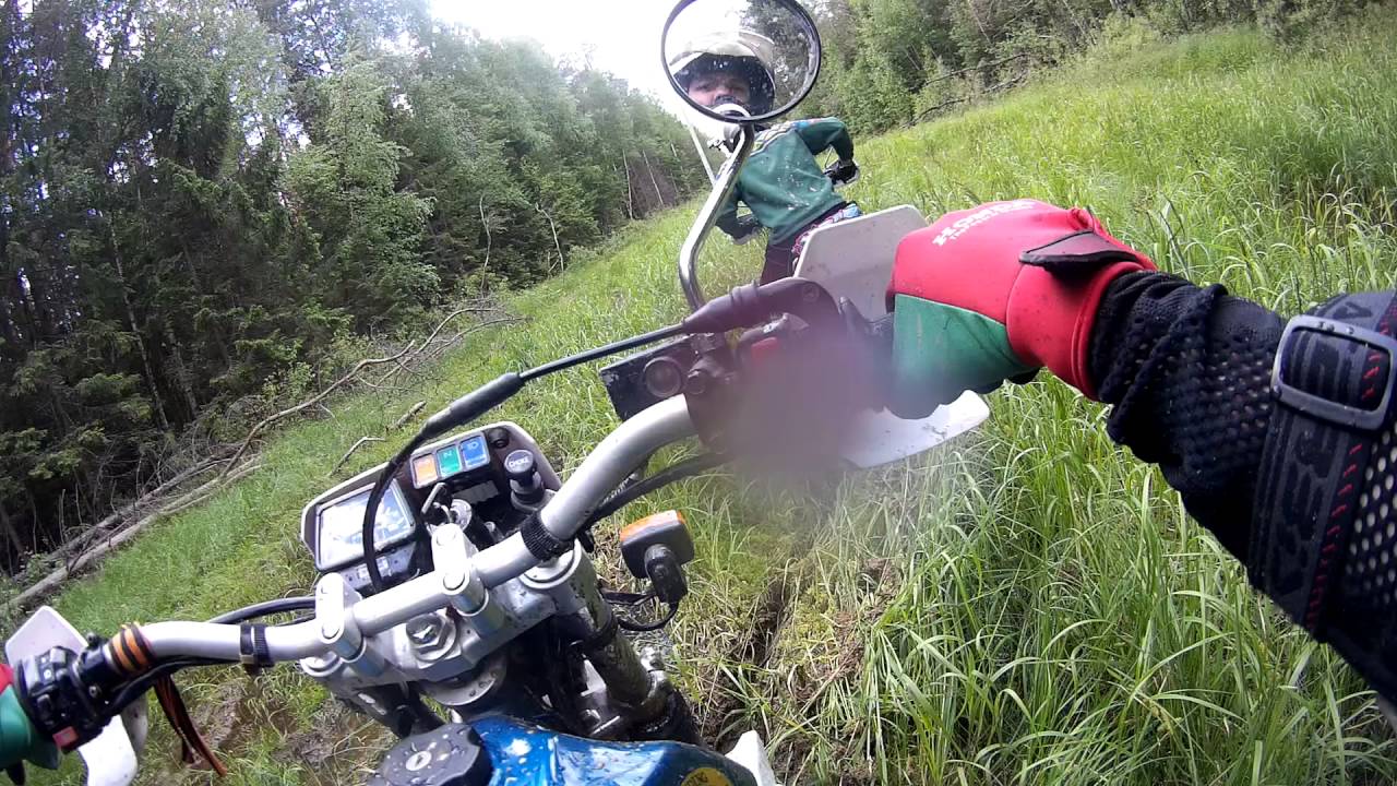 Опять слетела цепь на yamaha serow - YouTube