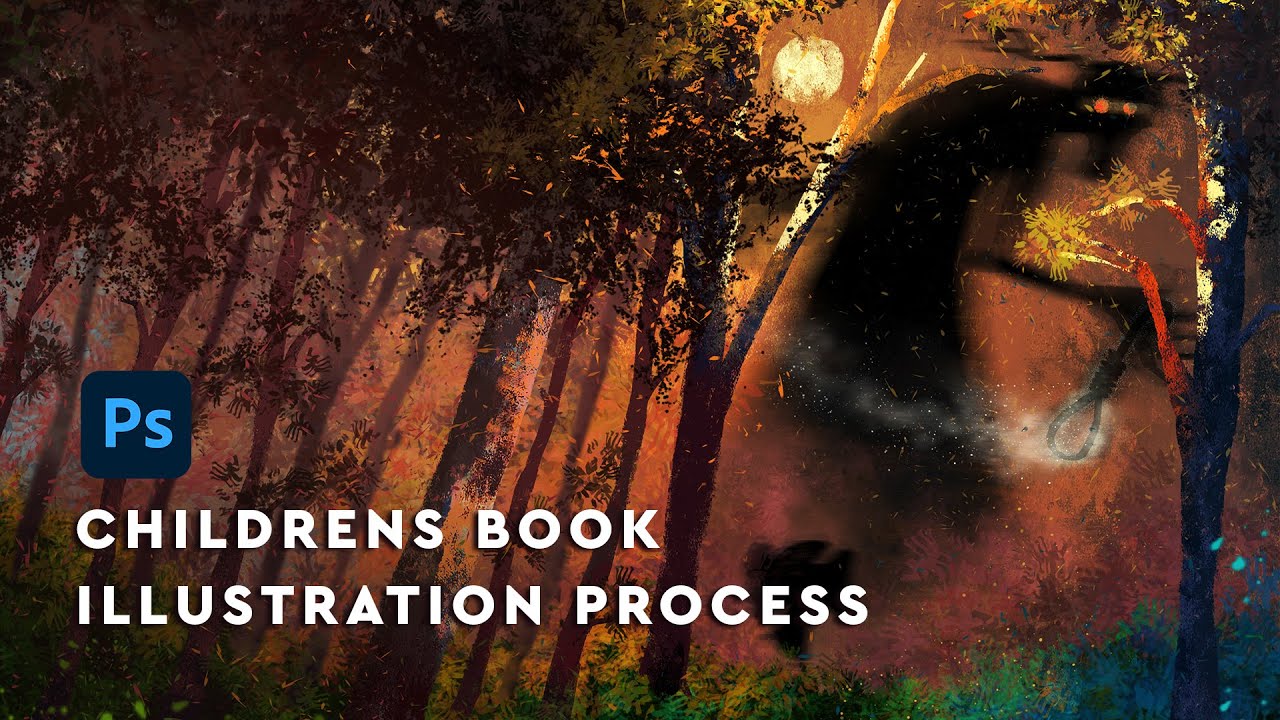 How to illustrate a children's book | Page 2 process - YouTube