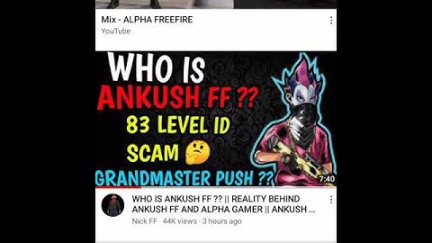 Ankush ff exposed??😯😥 ||  who is alpha🙄 || every player must see ||