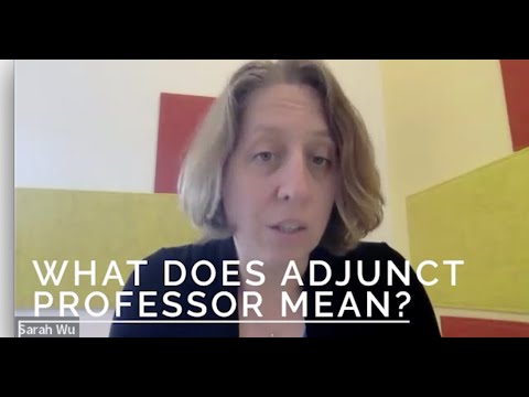 Vídeo: Què és un professor adjunt?