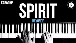 Beyonce - Spirit (The Lion King) Karaoke Piano Acoustic Cover Instrumental Lyrics