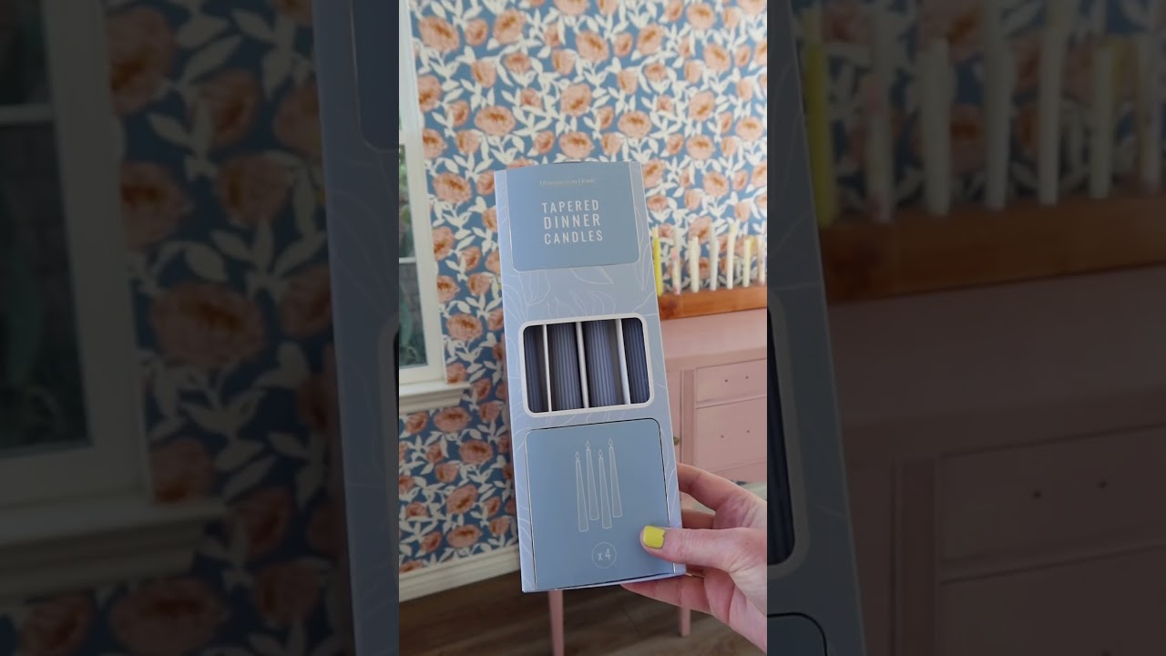 CUTE Aldi Tapered Candles!!! $2.50! Def Anthropologe vibes ✨