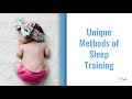 Unique methods of sleep training  sleep training babies  tips to make a baby sleep  mommywiz