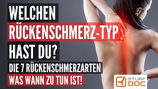 Welcher Rückenschmerztyp bist Du? Die 7 Schmerzarten und was Du tun kannst