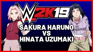 🏆 BORUTO HINATA HYUGA VS SHIPPUDEN SAKURA HARUNO | ANIME 2021 WWE 2K19 Gameplay (FULL FIGHT)