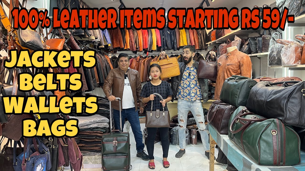 Cheapest Leather Jackets in Rs 1200 leather items in Rs 59/ All