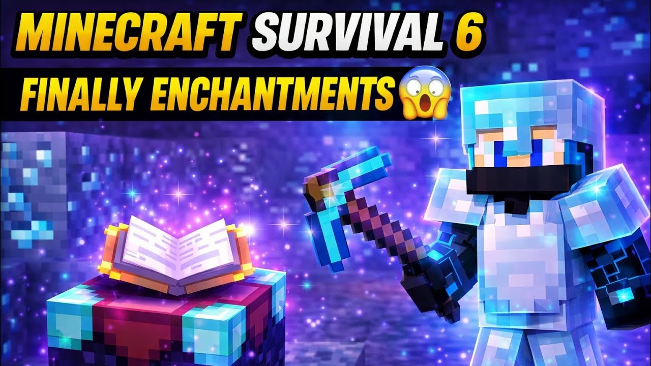 Minecraft Survival Episode 6 | Full Enchant Setup - YouTube