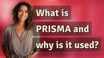 What is PRISMA and why is it used?