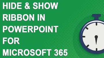 Hide ribbon in PowerPoint vs. show ribbon in PowerPoint for Microsoft 365 (2021)
