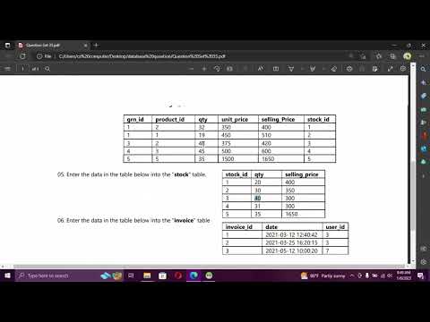 Data Base Task