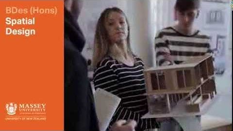 BDes at Massey - spatial design | Massey University