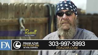 Famous Russell's Denver Motorcycle Accident Story | Franklin D. Azar & Associates Profile