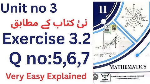 Class 11th maths chapter 3 | 1st year new math chapter 3 exercise 3.2 | exercise 3.2 Q no 5,6,7