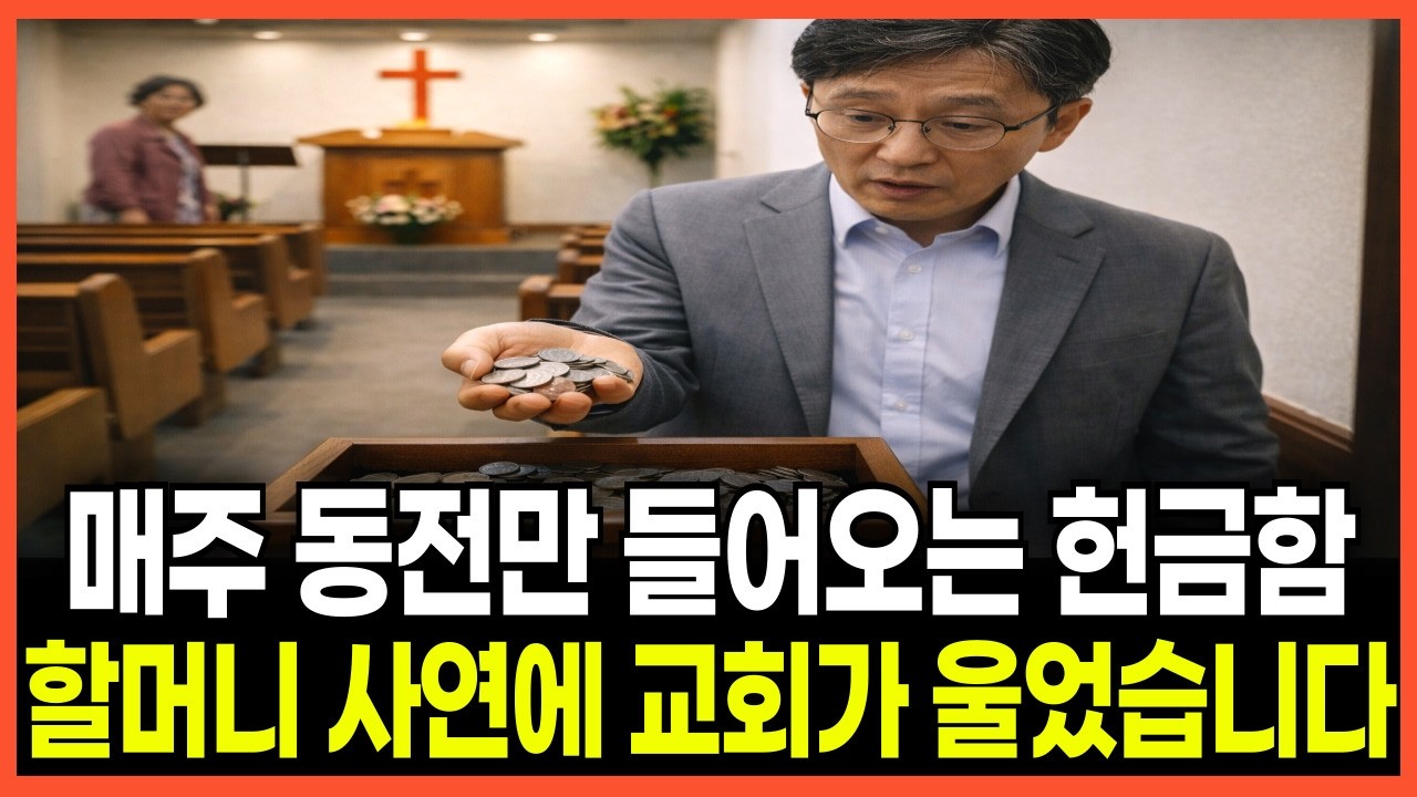 [신앙간증] 매주 동전만 들어오던 헌금함의 비밀 | 아무도 몰랐던 할머니의 사연에 교회 전체가 울었습니다