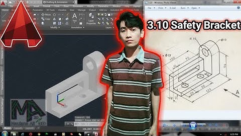Tutorial AutoCAD - 3.10 Safety Bracket