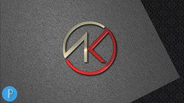 Professional logo ( AK ) logo design on android mobile, Pixellab tutorial🔥 [ASRAFUL ART]