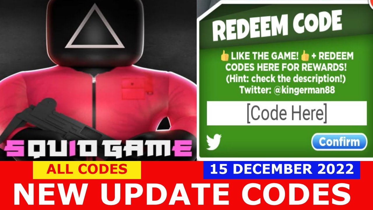 NEW UPDATE CODES* Squid Game ROBLOX, ALL CODES