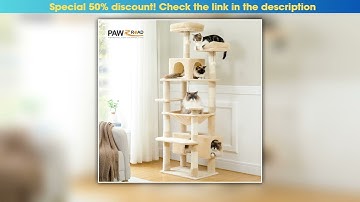 Must Buy Multi-Level Cat Tree Tower with Scratching Posts&Board, Hammock, Cat Condo, Spacious Top P