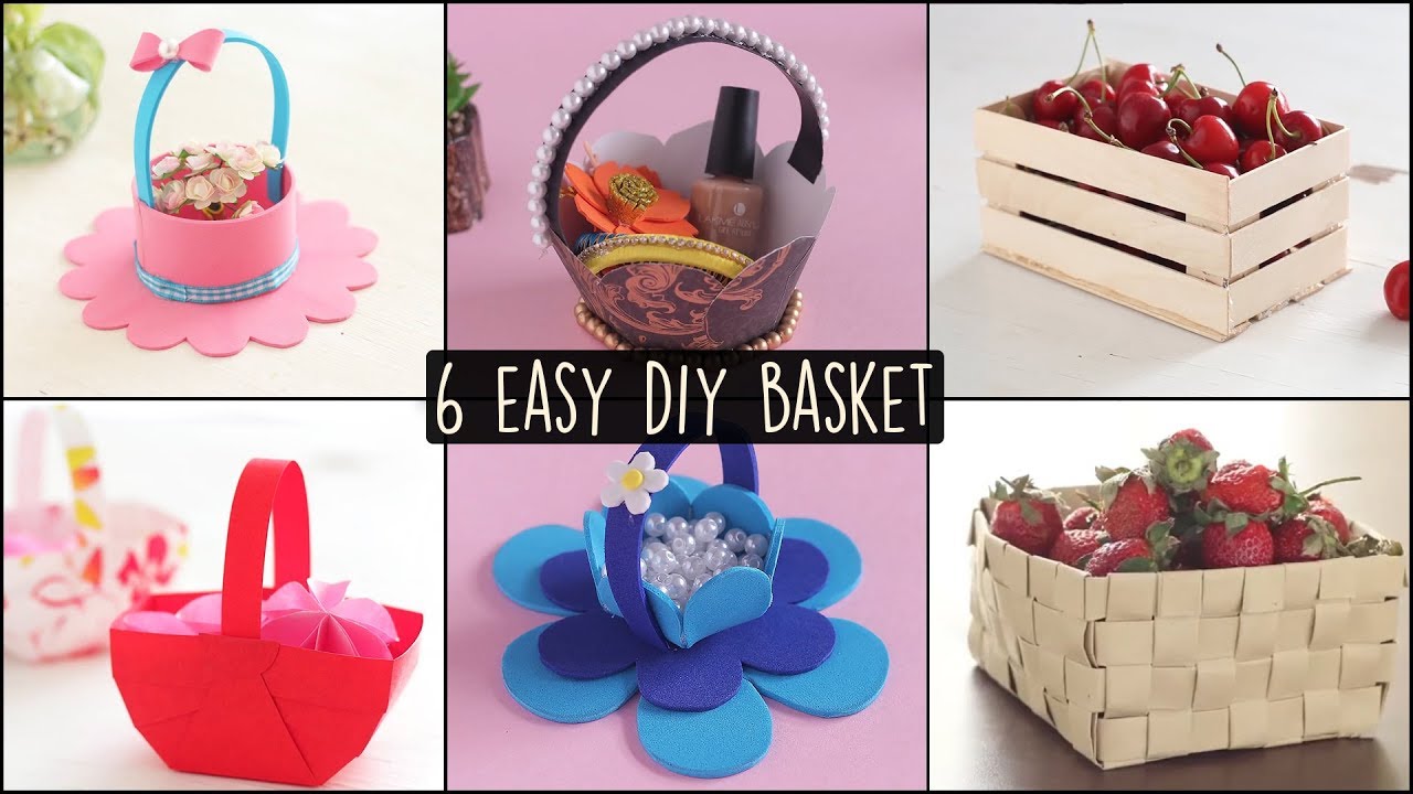 How to make Cute Baskets, DIY Small Baskets 