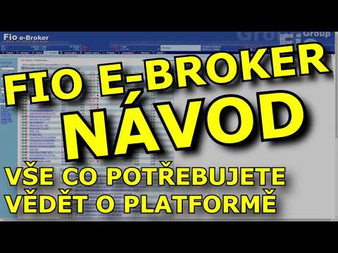 Návod e-Broker od Fio banky