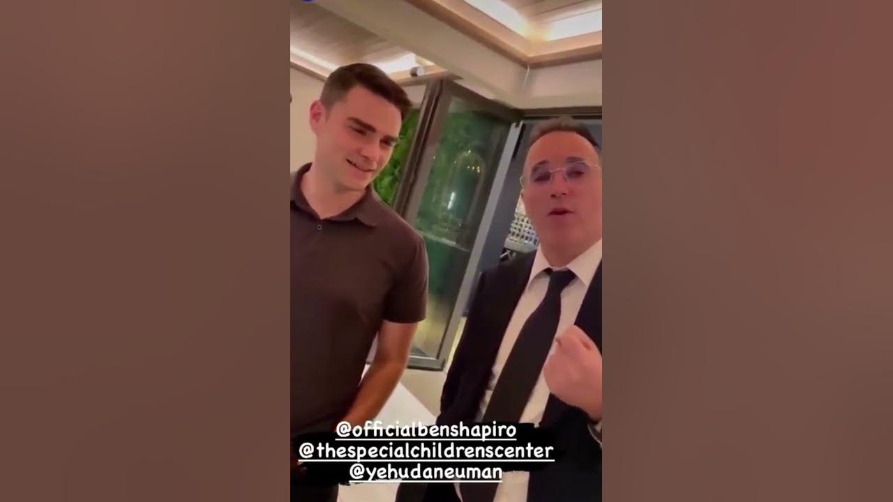 Ben Shapiro Called On Stage @ Yaakov Shwekey Concert