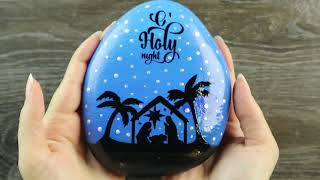 More Christmas Painted Rocks | Rock Painting Tutorial | Rocktastic Arts