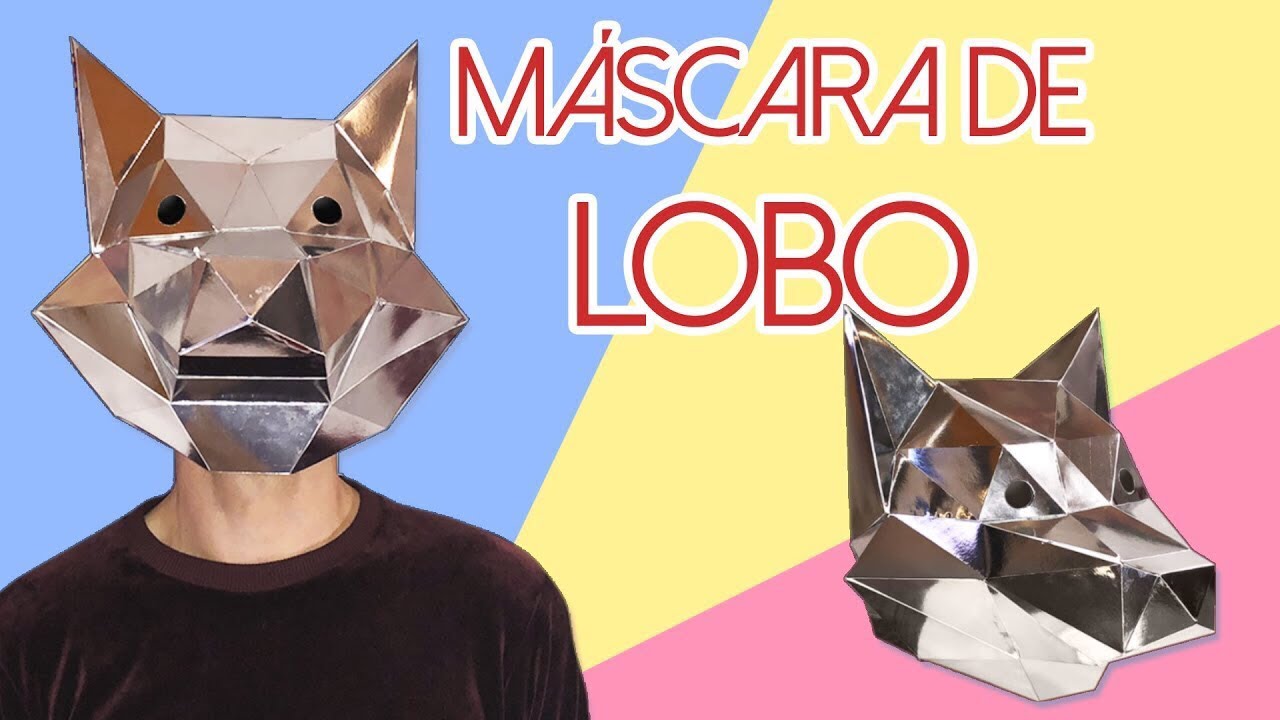 DIY - How make a WOLF MASK with paper 🐺 Templates and Explanation Step by Step ☞ - YouTube