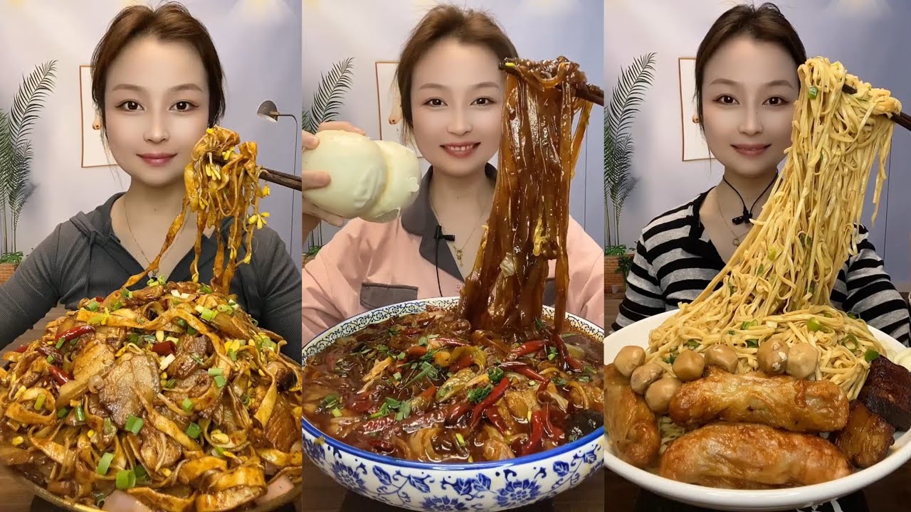 Mukbang Challenge Eating Spicy🔥🥵 Noodles 🍜 Fire noodles🍜🍛Chinese food#cook #noodles #yummy 