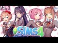 The Sims 4: Doki Doki Literature Club Challenge - Ep. 1 (Create A Sim, Lots, Rules)